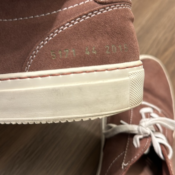 Common Projects Suede Low Top Sneakers in Burgundy 44EU/11US - Picture 6 of 7